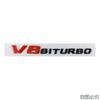 ABS V8 BITURBO Badge Decal Car Body Trunk Emblem Letters Sticker for Mercedes Benz W210 W211 W212 W213 GLA GLK ML GL GLC GLE AF1