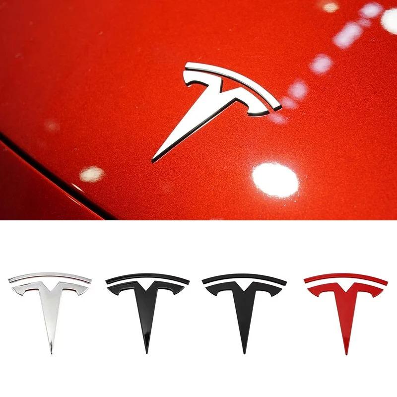Hot Selling Car Decoration Stickers Tail Label Front Label Metal Logo for Tesla Model3/Y Personality Modification Black Label