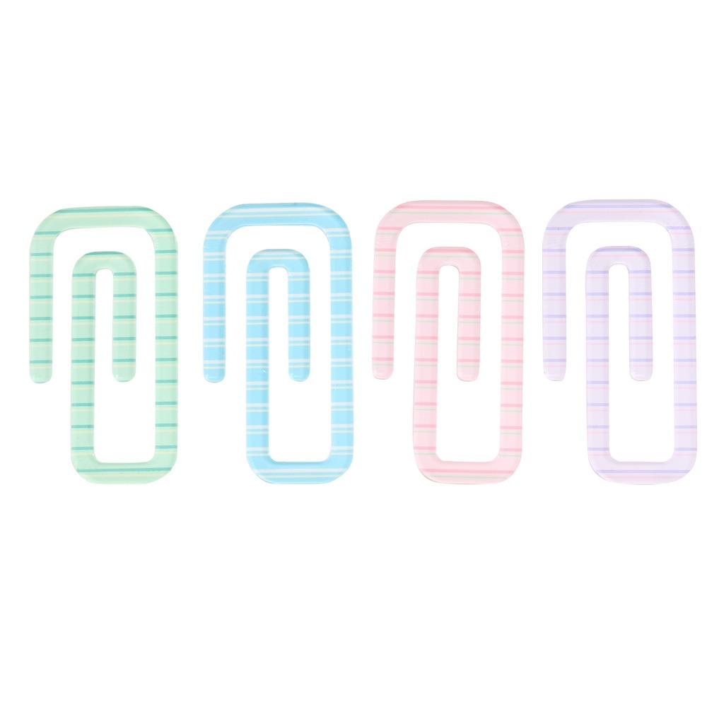 Candy Color Ledger Bookmark Paper Clip Shape Reading Bookmarks Cute Book Page Marker  Students
