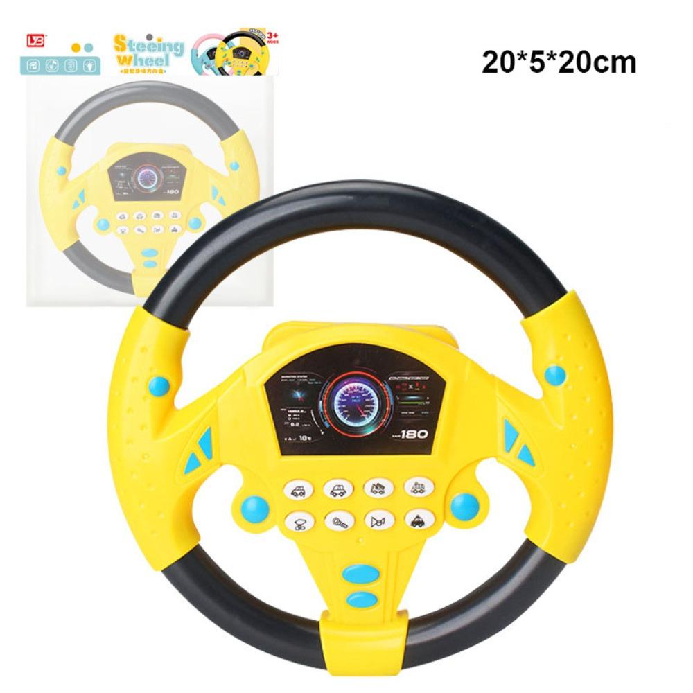 Flash/Music/Sound Eletric Simulation Steering Wheel Toy Educational Stroller Steering Wheel