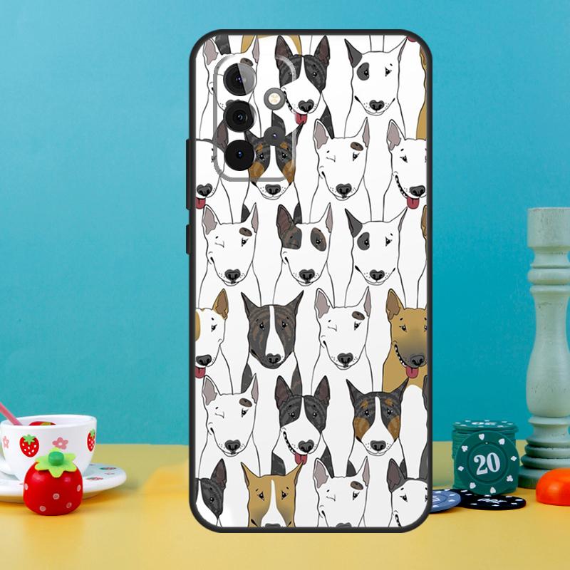 

English Bull Terrier Dog Case For Samsung Galaxy A05 A36 A56 A26 A16 A53 A33 A13 A12 A32 A52 A55 A35 A15 A54 A34 A14 Samsung A56