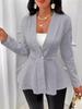 Jacquard 2025 Women's Textured Button Long Sleeve Light Luxury Overcoat