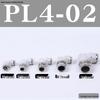 Pneumatic Tube Quick Connector: PL8-02, 4-M5, 6-01, 10-03, 12-04 Threaded Elbow