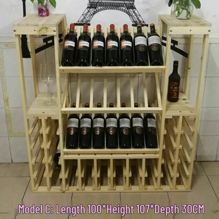 Solid Wood DIY Wine Rack - Display & Storage for 425 Bottles