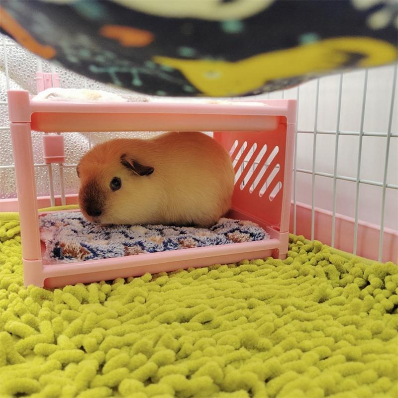 Hamster Bed House Bunk Bed Small Animal Warm Bed House Cage Nest Blanket Bed Small Pet House Animals Hamster