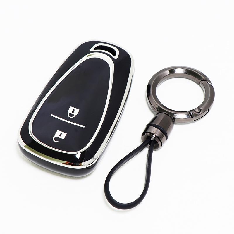 Auto Shell Holder Car Key Case Cover Fob For Chevrolet Cruze Blazer Equinox Camaro Malibu Xl Camaro Keychain Accessories