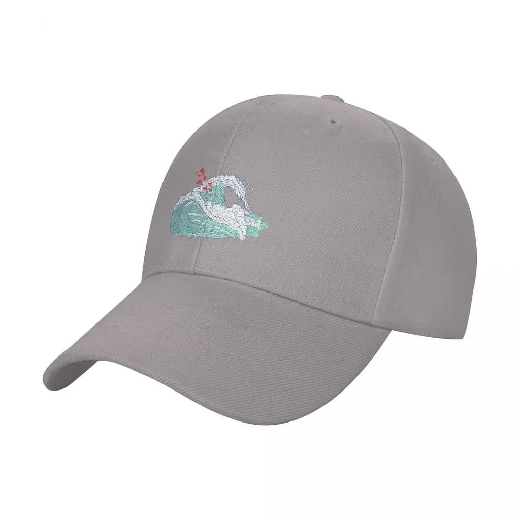 Ponyo Waves Baseball Cap Streetwear Sunscreen Unique Hats Rave For Women Men's