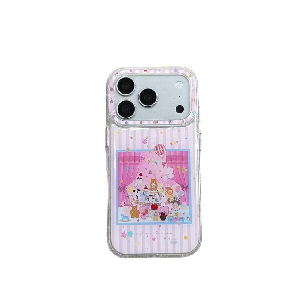 Animal Party Anti-Fall Phone Case for iPhone 17/16/15/14/13 ProMax, Women's Edition