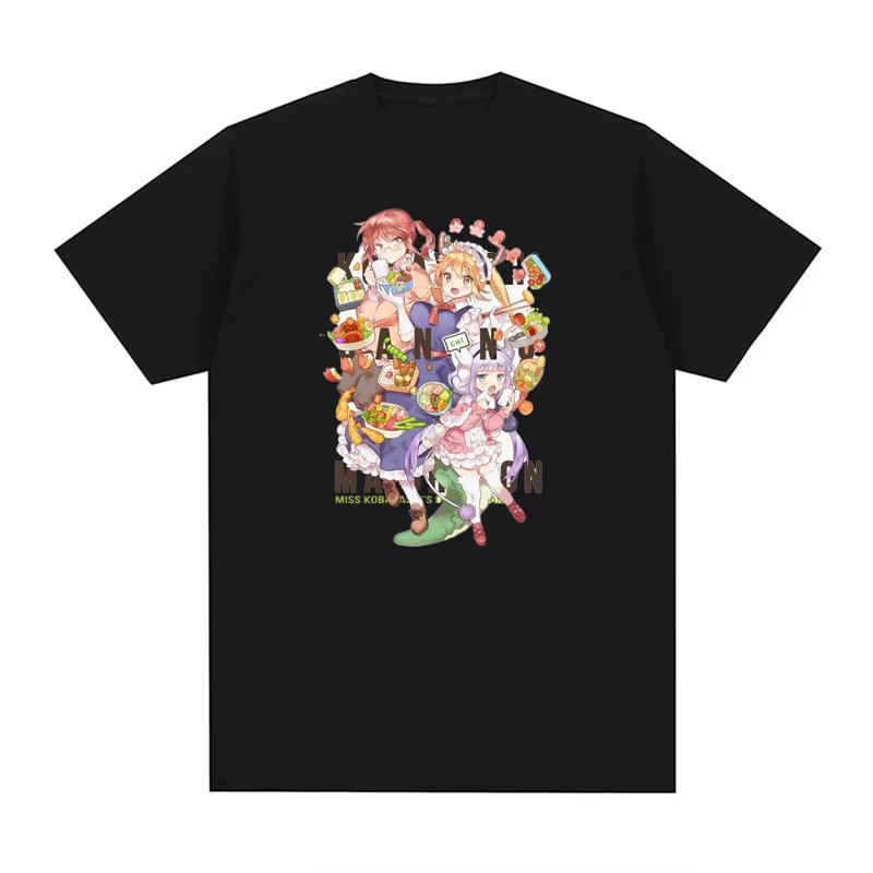 Miss Kobayashi Dragon Maid Kawaii Maidservant Tohru Funny Anime T Shirt Unisex Wounisex Cotton Casual T Shirts Short Sleeve Summer