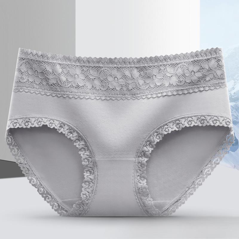 

Мягкие, приятные для кожи, дышащие, бесшовные, эластичные, из чистого хлопка, нижнее белье со средней посадкой, антибактериальное, поднимающее бедра, женские сексуальные трусы, кружевные треугольные трусики M серый