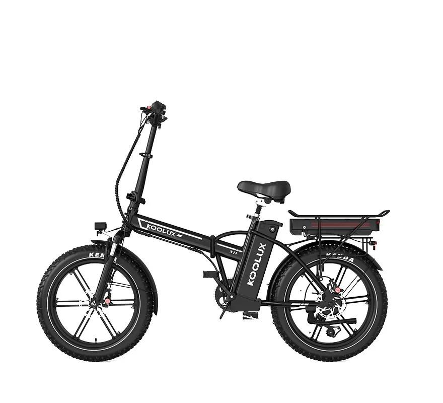KOOLUX X11 750W Motor 48V23.4 Ah Battery Dual Battery E-bike City Foldable Electric Bicycle 20 Inch Fat Tires Electric Bike