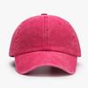 Vintage Distressed Denim 6-Panel Baseball Cap with Customizable Logo Curved Brim Ready To Ship for Unisex