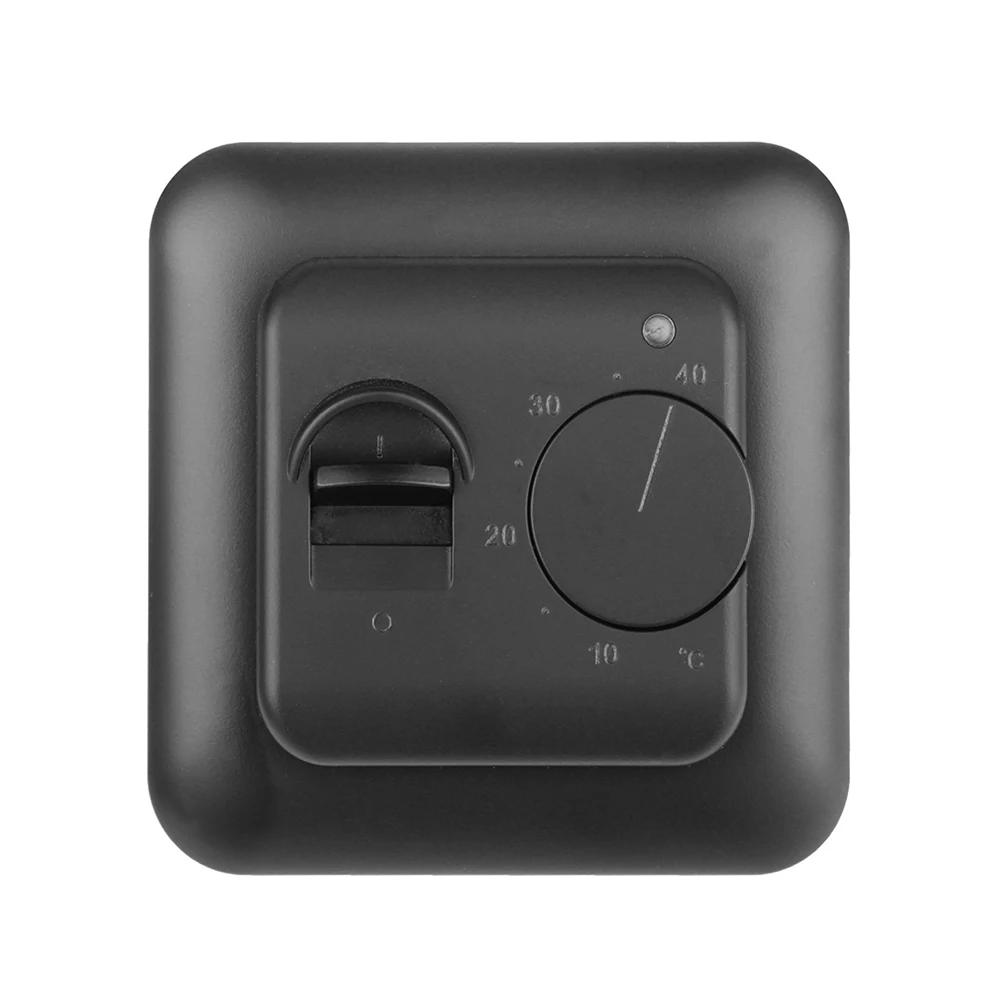 Digitaler Raumthermostat mit Drehknopf, Unterputzmontage, mit Sensor, für Fußbodenheizung, Elektroheizung und Gasthermen, 230V, IP20