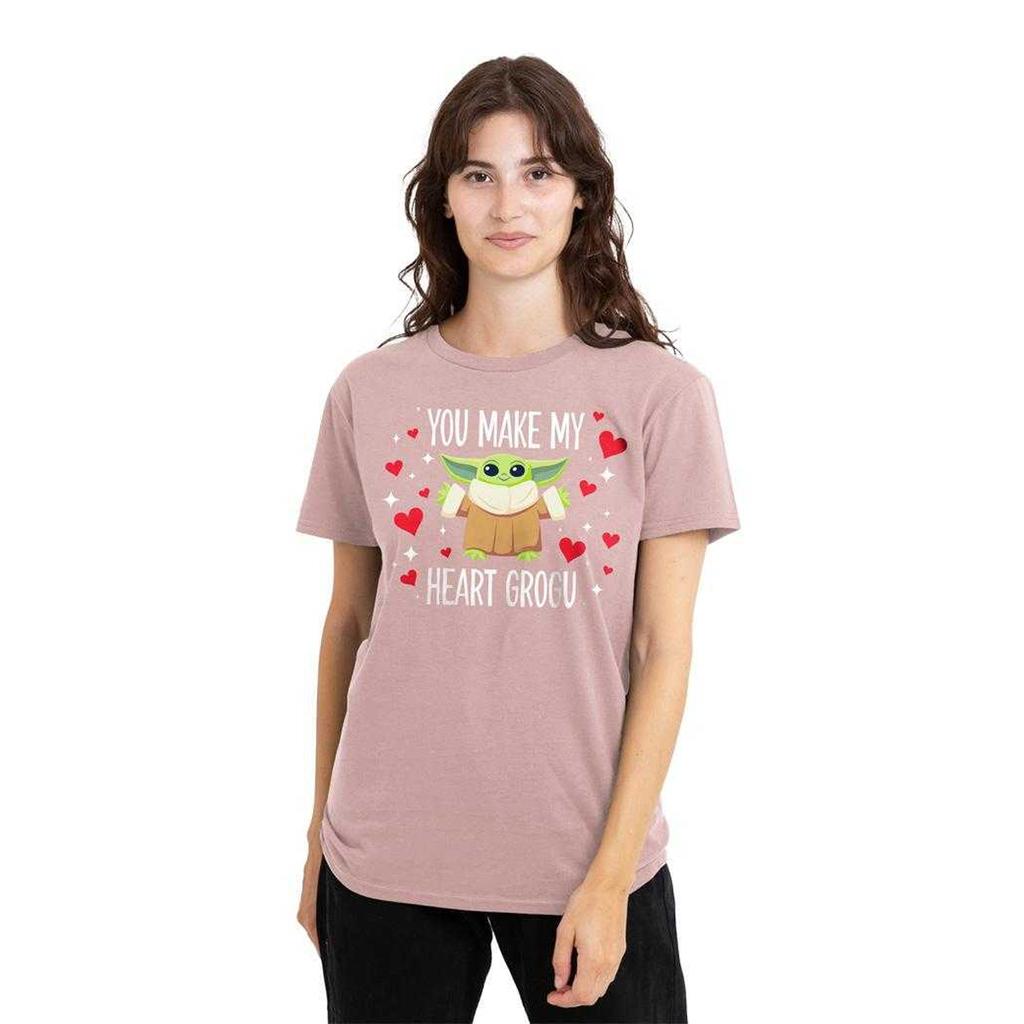 Star Wars Womens/Ladies You Make My Heart Grogu T-Shirt