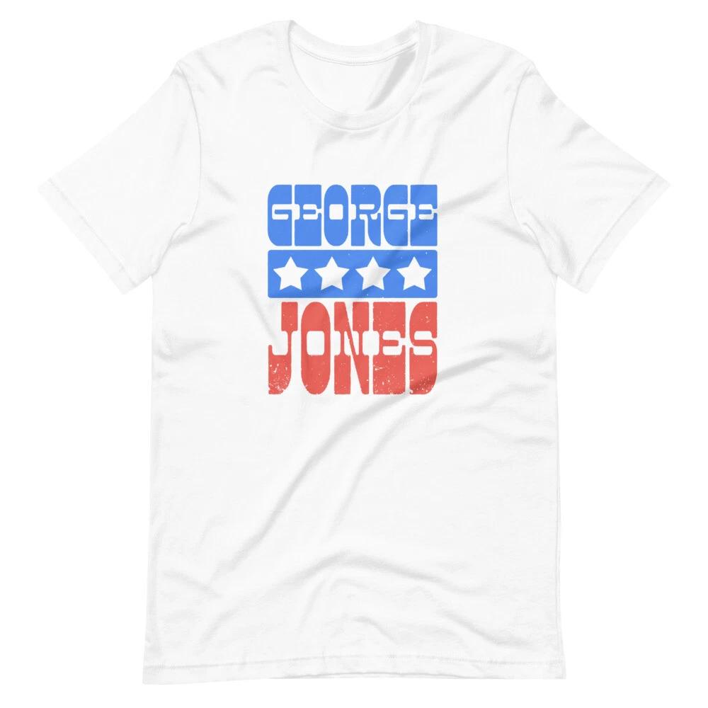

GEORGE JONES Country Music Graphic Tee Shirt Unisex 100% Cotton T-shirt Mens Tees Top 4XL