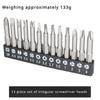 13Pcs Special Shaped Screwdriver Set 50mm U-shaped Y-Type Triangle Inner Cross Three Points Screwdriver Bit Tool Garden Tools