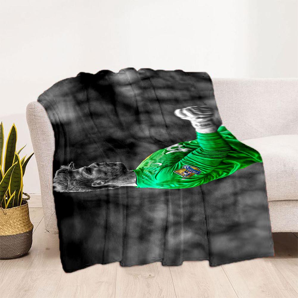 Goalkeeper Green Jersey Blanket Soft Warm Cozy Suitable for Chair Office Livingroom for All Occasions Modern Suitable for Gifting Relatives and Friend