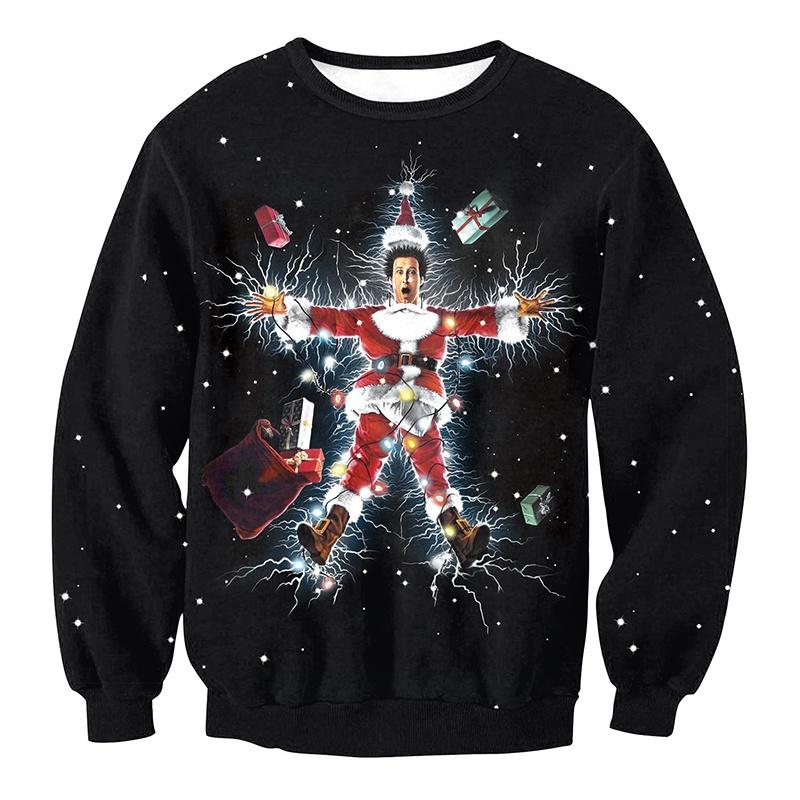 Premium New Ugly Xmas Christmas Sweater Vacation Santa Elf Novelly Sweatshirt For Women And Men