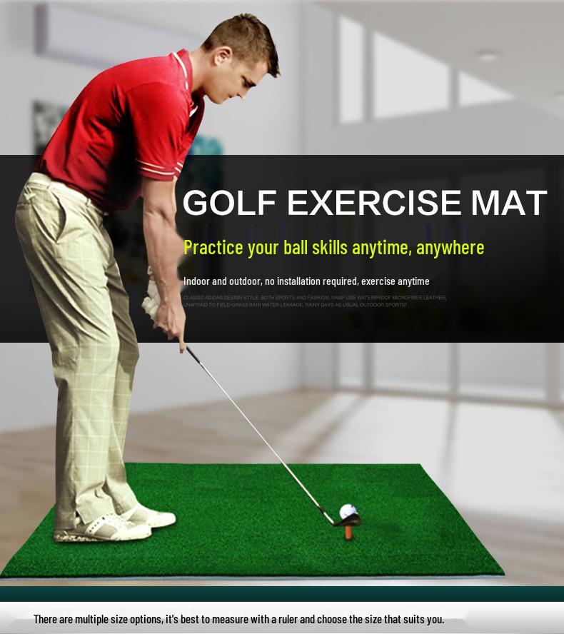 PGM Two-Color Indoor Golf Practice Mat for Swing and Ball Hitting