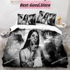 3D Fashion Singer E-Eva Queen Bedding Set Printed Single Comforter Quilt Duvet Cover Pillow Case 3 Pieces Sets Kids Adult Size
