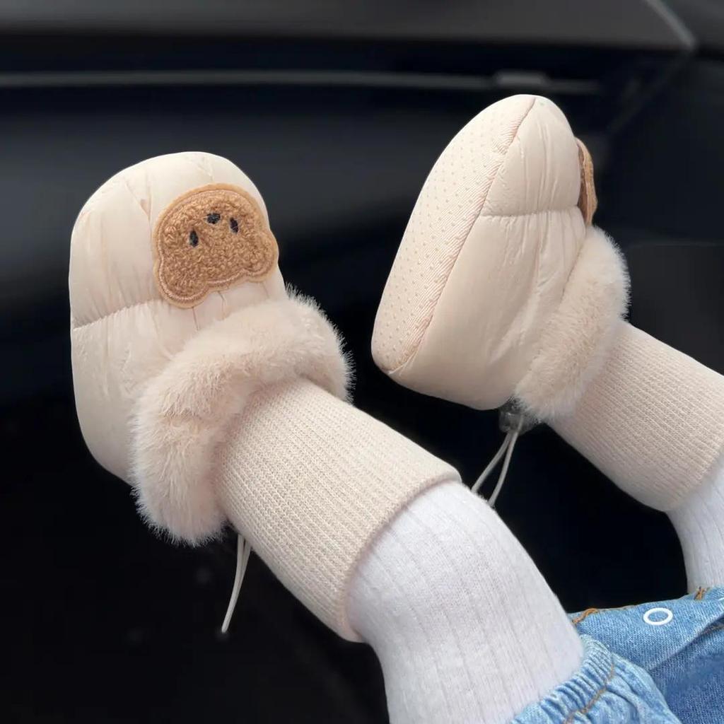 Unisex Baby Toddler Warm Velvet Socks Shoes - Cute Casual for Newborns (0-12 Months)