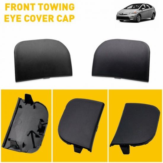 2pcs For Toyota Prius 2012-2015 Front Bumper Hook Tow Eye Cover Cap Left Right