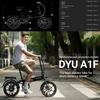 Electric Bike DYU A1F Pro 16" 250W Motor 7.5AH Max Range 60Km Load 120Kg Black