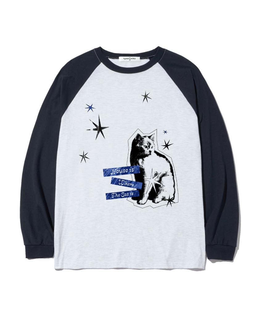Deomopeuhauseu House Cat Print Oversized Long Sleeve [4 Colors]