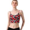With Chest Pad Export Print Thin Shoulder Strap Sports Intimates Sexy Beauty Back Quick-Drying Elastic Fitness Dance Yoga Jacket
