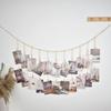 Photo Display Wall Hanging Decor Boho Home Decoration Wooden Beads Macrame Tapestry For Wall Hanging Room Decors Aesthetic Gift