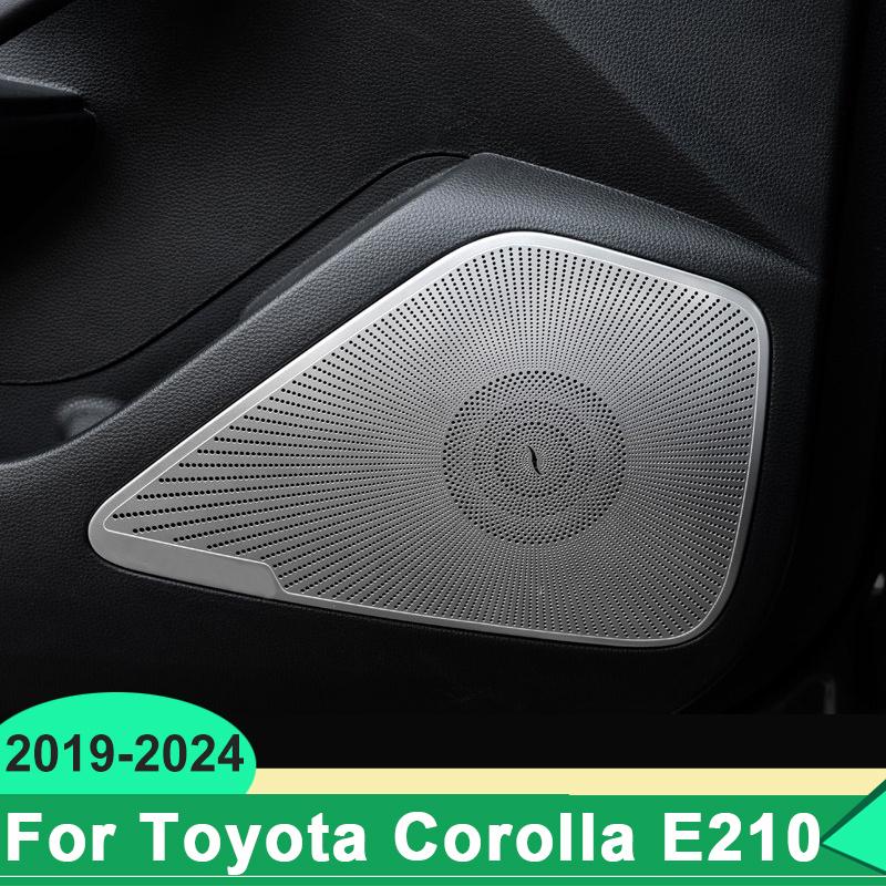 For Toyota Corolla E210 - 2024 Hybrid Car Door Speaker Audio Trumpet Tweeter Horn Music Stereo Sound Amplifier Cover