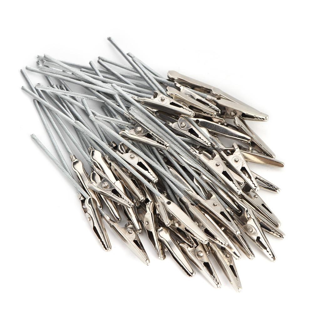 50 Pcs Long-Tailed Photo Memo Clips 4 Inch Craft Wire Clamp Decoration Accessories