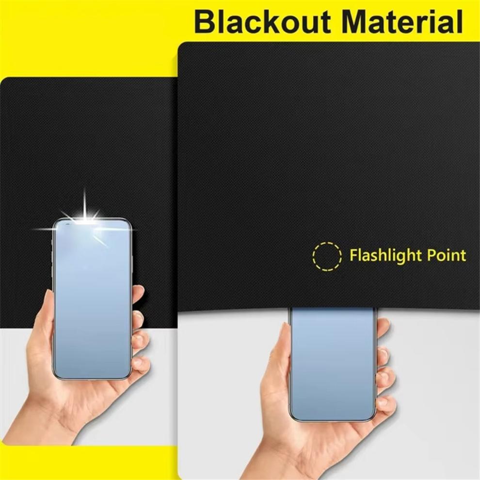 Portable Blackout Shades Film No Drill Travel Blinds 145 X 300cm
