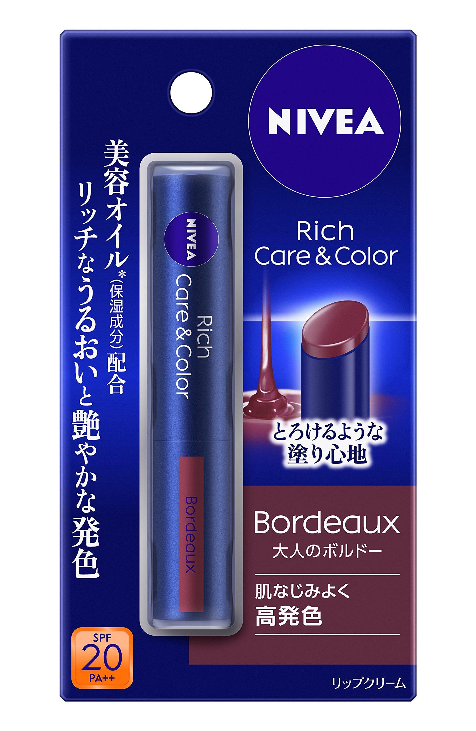 

Nivea Rich Care Color Lip бордо и