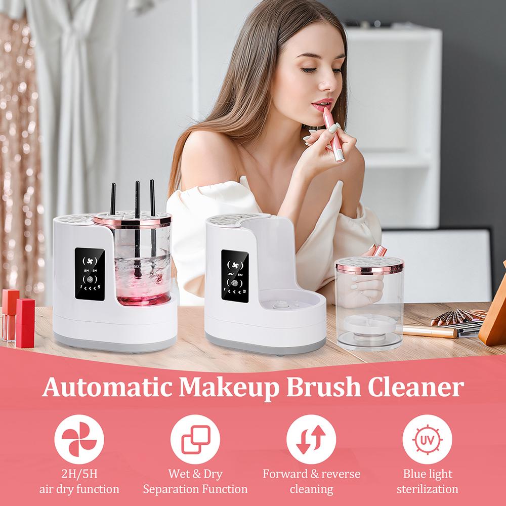 Automatic Makeup Brush Cleaning Drying Machine Air-drying Cosmetic Brushes Electric Cleaner Dryer Sponge Rotating Washing Tools