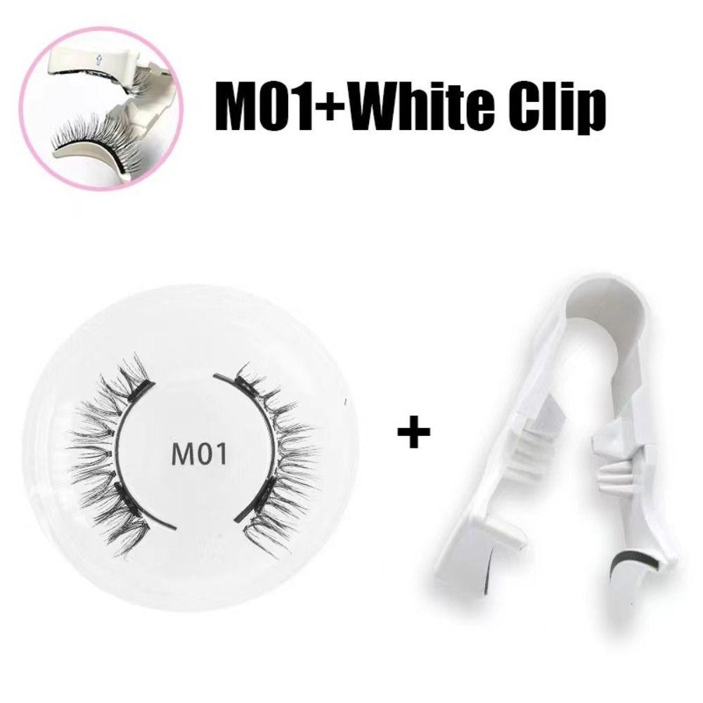 Glue Free Magnetic Eyelashes with Clip DIY False Eyelash Clusters Magnetic False Eyelashes  Female