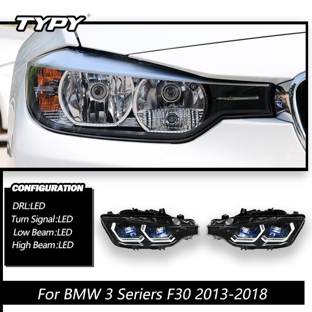 TYPY Car Lights LED Lamp Headlight Light Assemblies For BMW F30 Headlights F35 2012-2019 Auto Fog DRL Brake Turn Signal Lamp