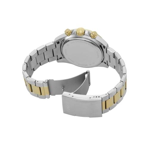 Fossil AUTOCROSS BQ2876 Men's Watch, Silver & Gold