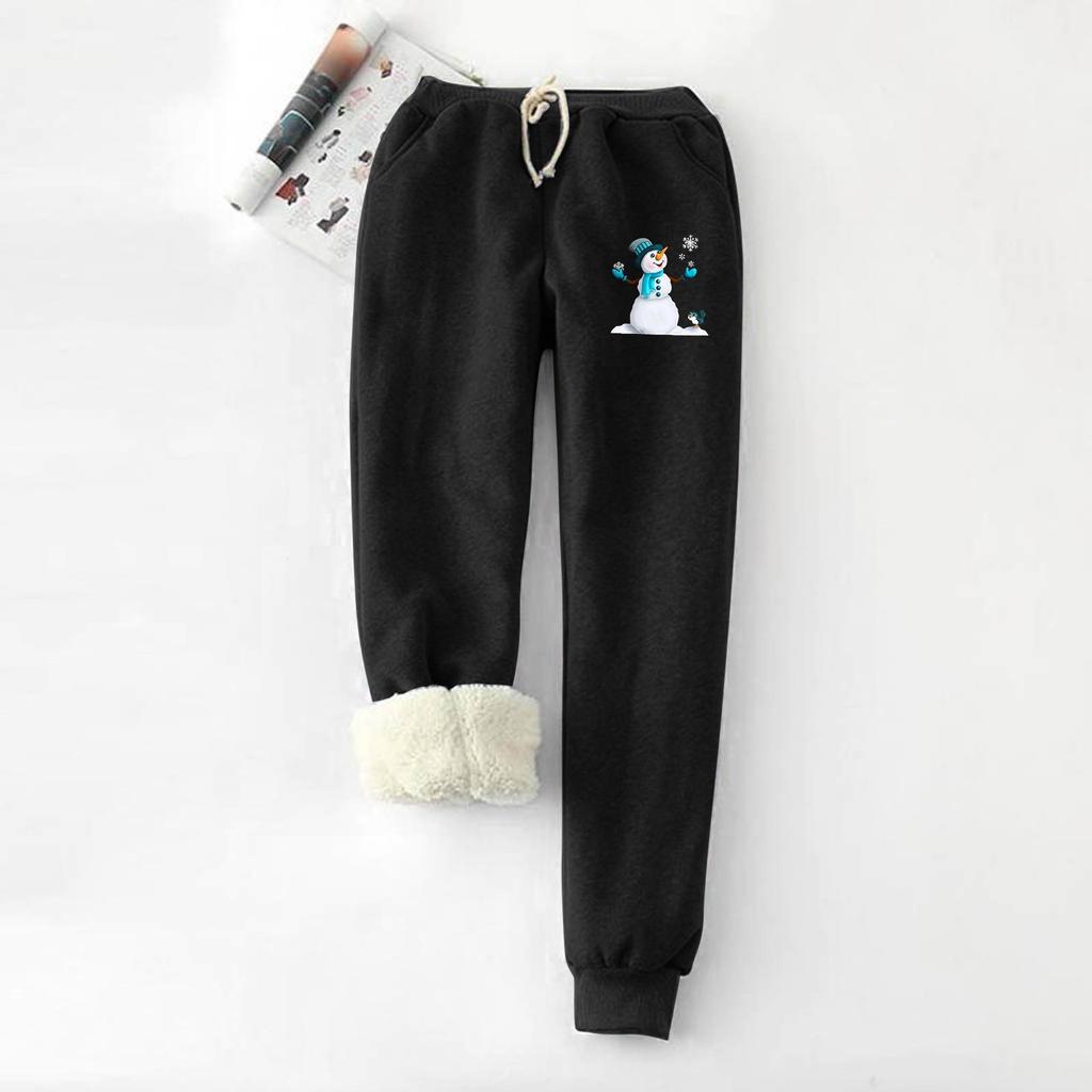 Women Fashion Christmas Print High Strength Elastic Soft Leggings