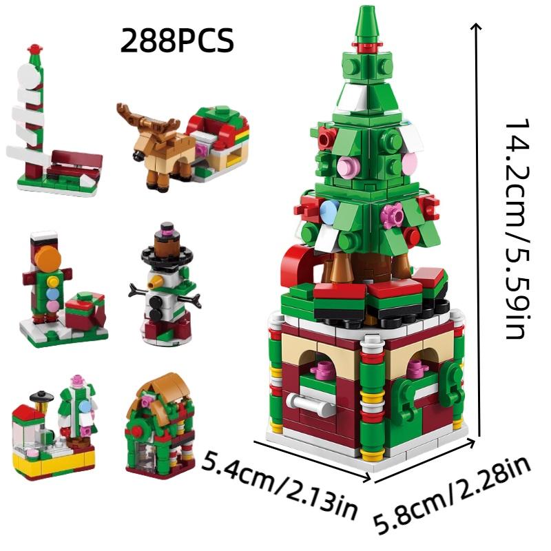Creative Music Box Compatible With Lego Christmas Desktop Decoration Toy