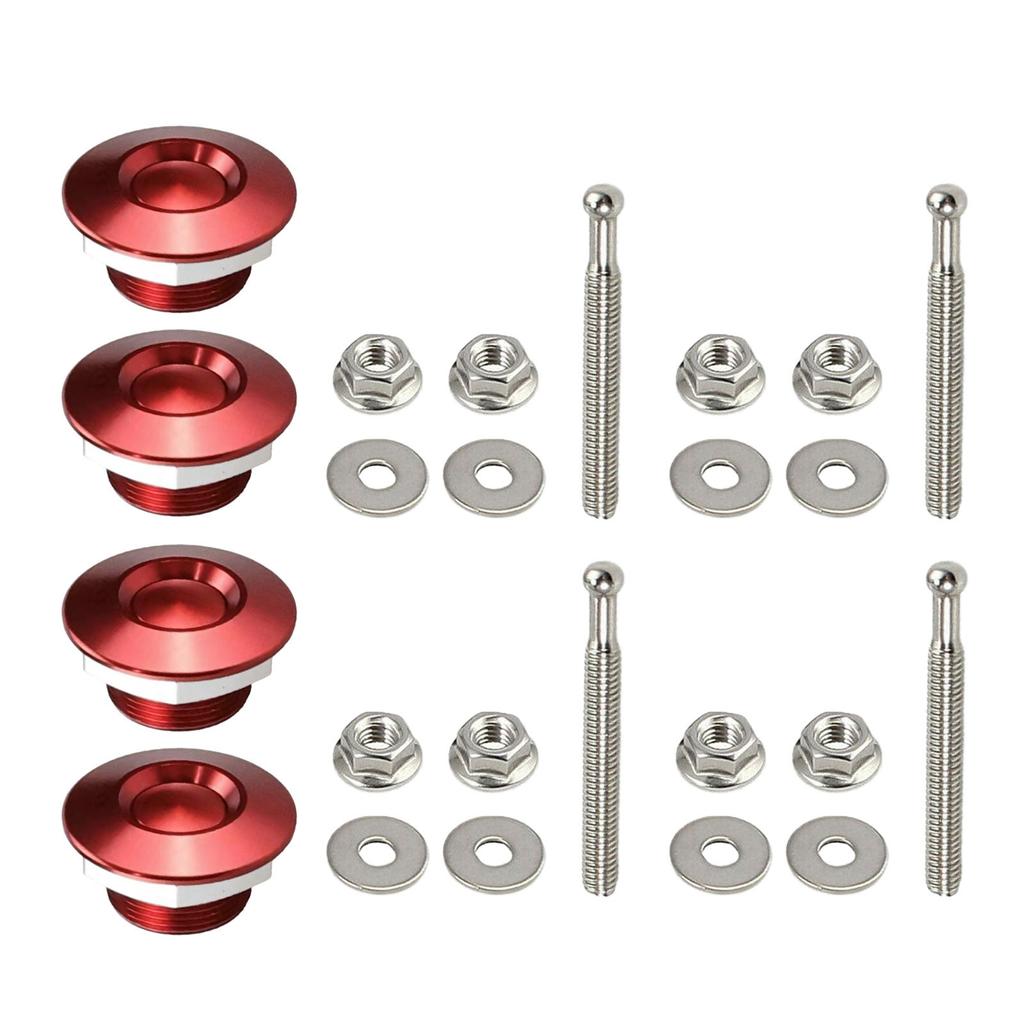 Vehicle Hood Pins Lock Clip Aluminum Car Bumper Hood Pin Quick Hood Pins Lock Quick Release Fasteners Lock