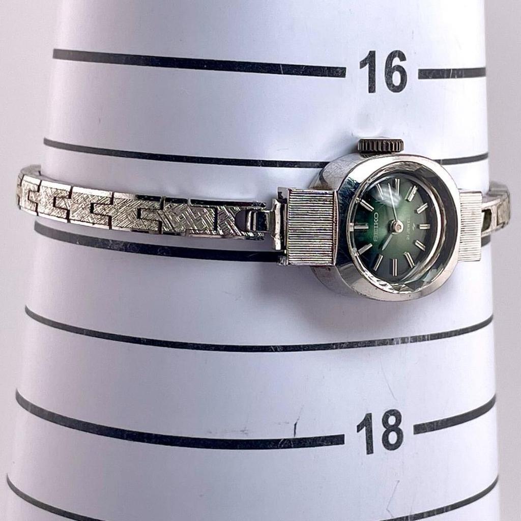 [USED] Working/Rare Seiko WGP Green 17 Jewels Hand-Wound Watch