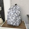 Schoolbag Korean version of the new large-capacity trend graffiti original style schoolbag, junior high school student, high school student, college 