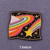 Outdoor Iron On Patches For Clothes Rainbow Heart Embroidered Patches For Clothing Thermoadhesive Patches On Clothes Stripe DIY