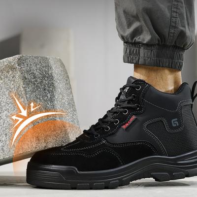 Plastic Head High Top Anti-smash Anti-puncture Insulation 10kv Work Shoes Comfortable Lightweight Non-slip Safety Sneakers Men