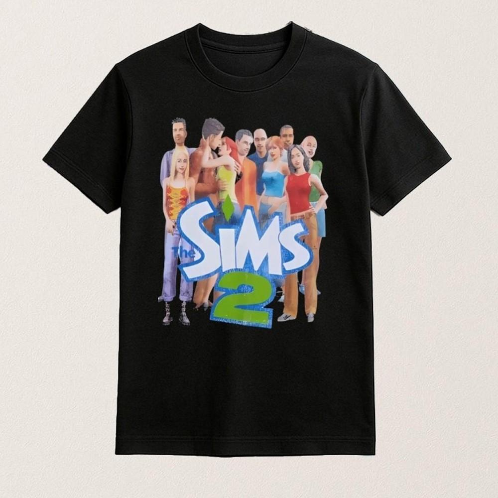 THE SIMS 2 Графическая футболка Унисекс Рубашка с коротким рукавом S-5XL Унисекс Футболка S