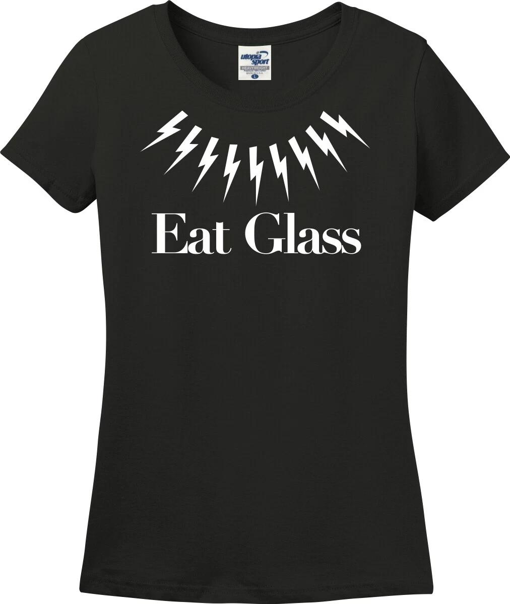 Eat Glass Lightning Bolts David Rose Funny Missy Fit Ladies T-Shirt (S-3X) S