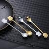 Long Handle Spoon Stainless Steel Coffee Spoon, with Bull Head Decor, Pudding Dessert Multifunctional Stirring for Milk Tea Yogurt Jam Rust Resistant