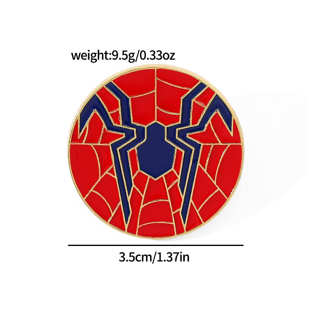 89 Spider-Man Alloy Brooch Marvel Superhero Spider-Man Metal Badge Backpack Jacket Personalized Decoration