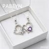 925 Sterling Silver Fashion Light Luxury Heart Shaped Love Zircon Necklace Birthday Party Anniversary Gift
